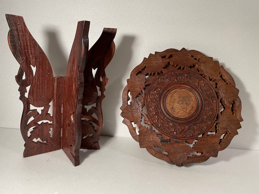 天然木 こぶ テーブル アンティー 猫足