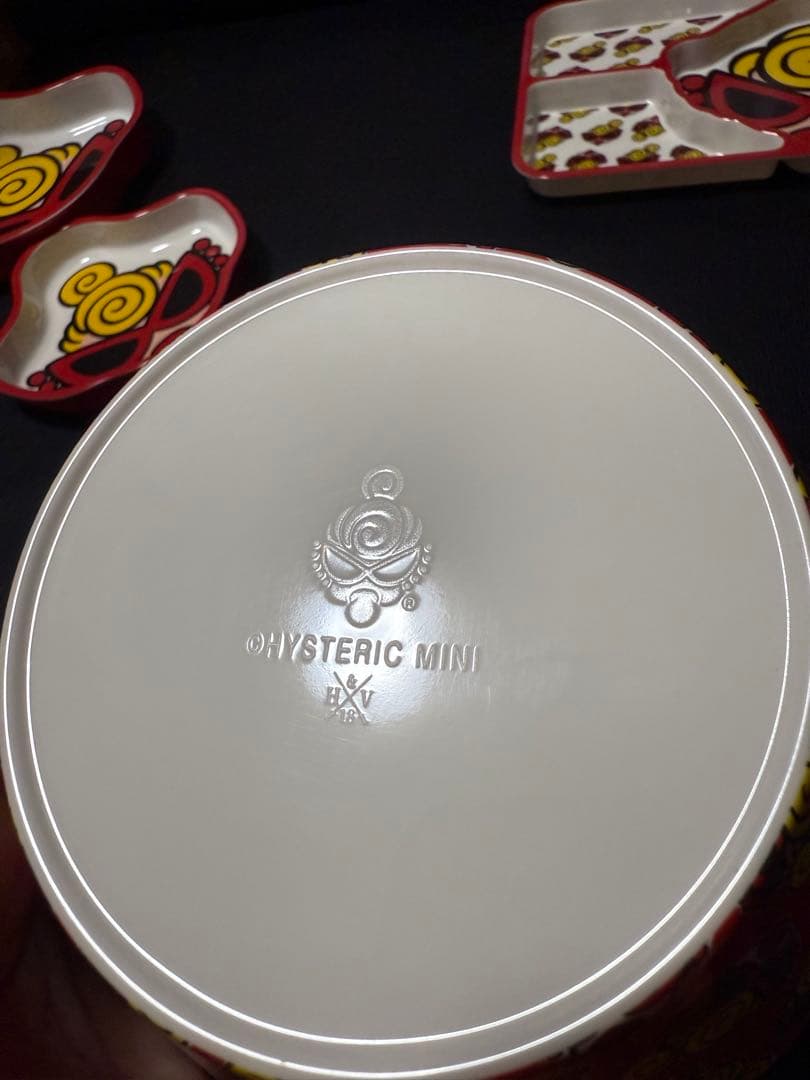 Hysteric Miniヒスミニメラミン食器 レッド5点セット正規品