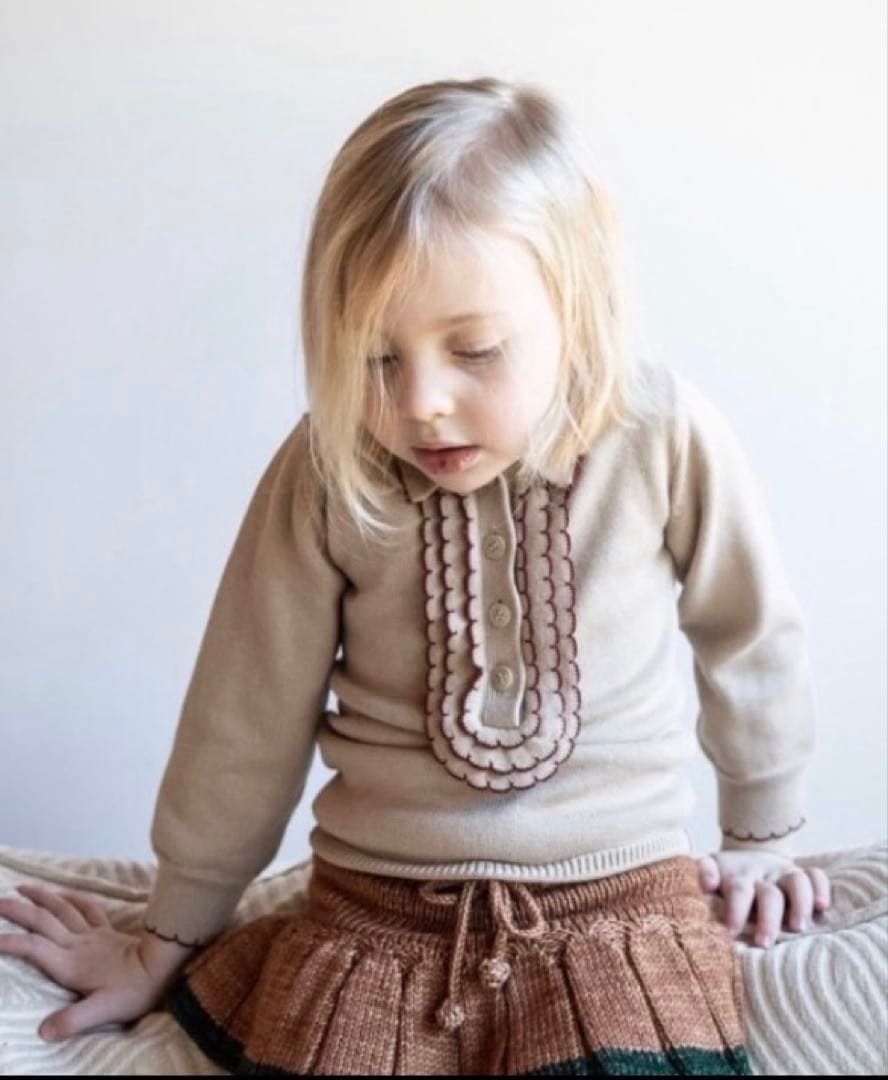 Misha & Puff スケポン　ニットスカート 4-5Y