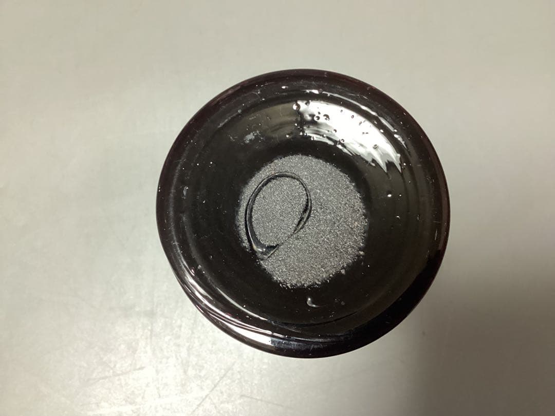 すみれ様専用 雷文 黒脚 なつめ形 氷コップ (検) 和ガラス ウランガラス