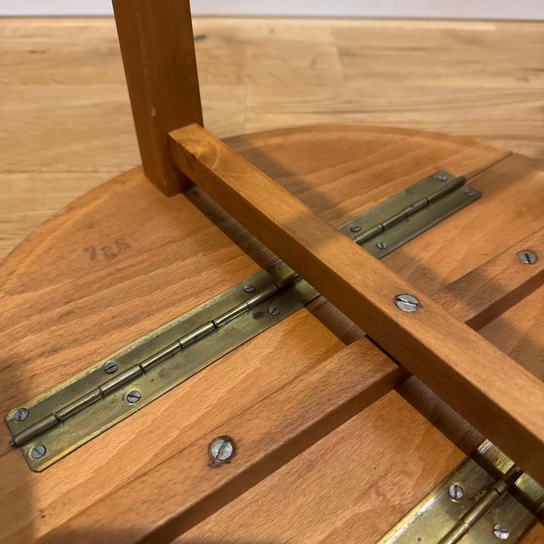 イギリスアンティーク フォールディングテーブル 天然木 折りたたみ