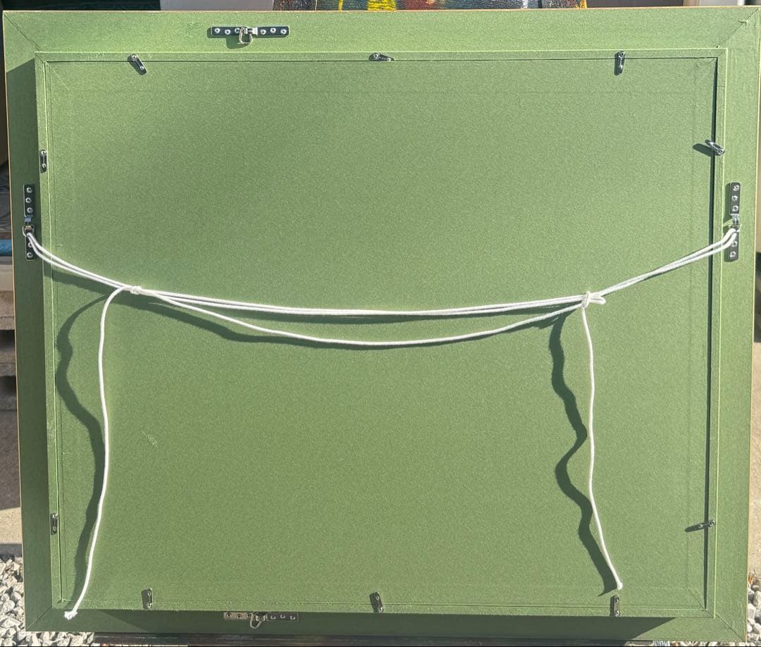 20Pサイズ豪華な金色の木製油彩額縁 アクリル板＆黄色袋＆供箱付き倉庫①1/6