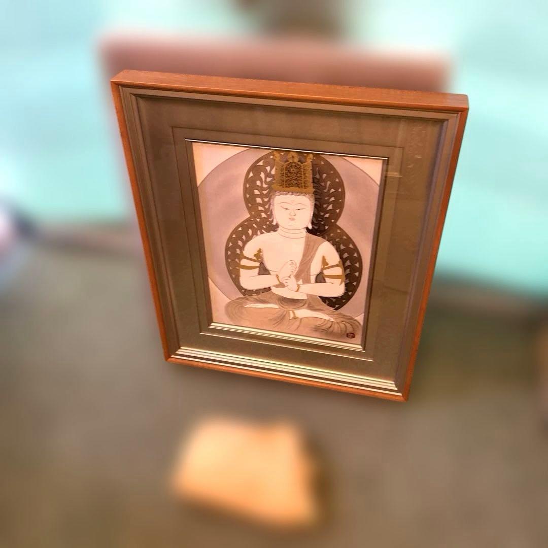 正規品）小倉遊亀『夏草』木版画絵画アダチ版画（検索）平山郁夫千住博