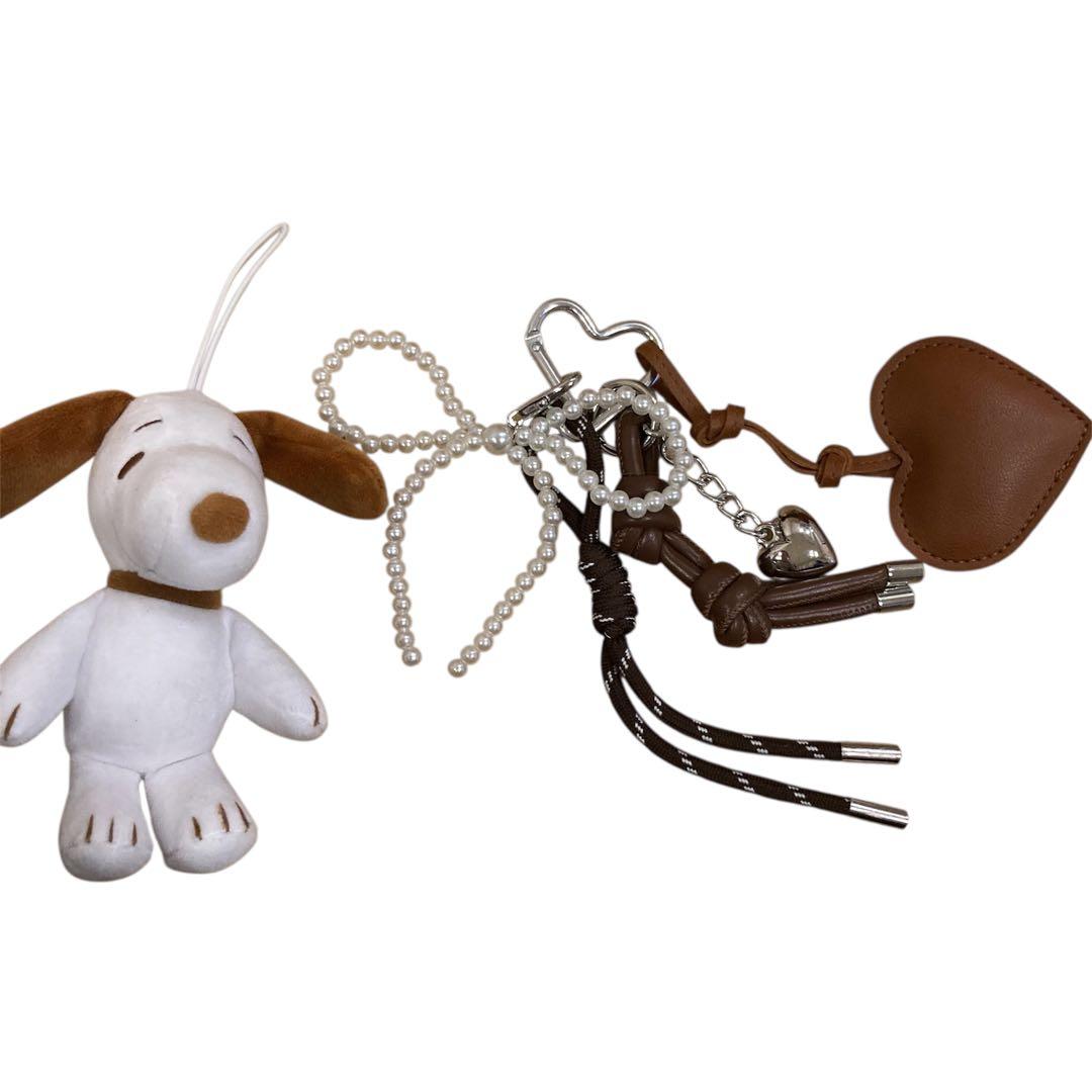 2点セット チャーム じゃらじゃらキーホルダー キーリング (166