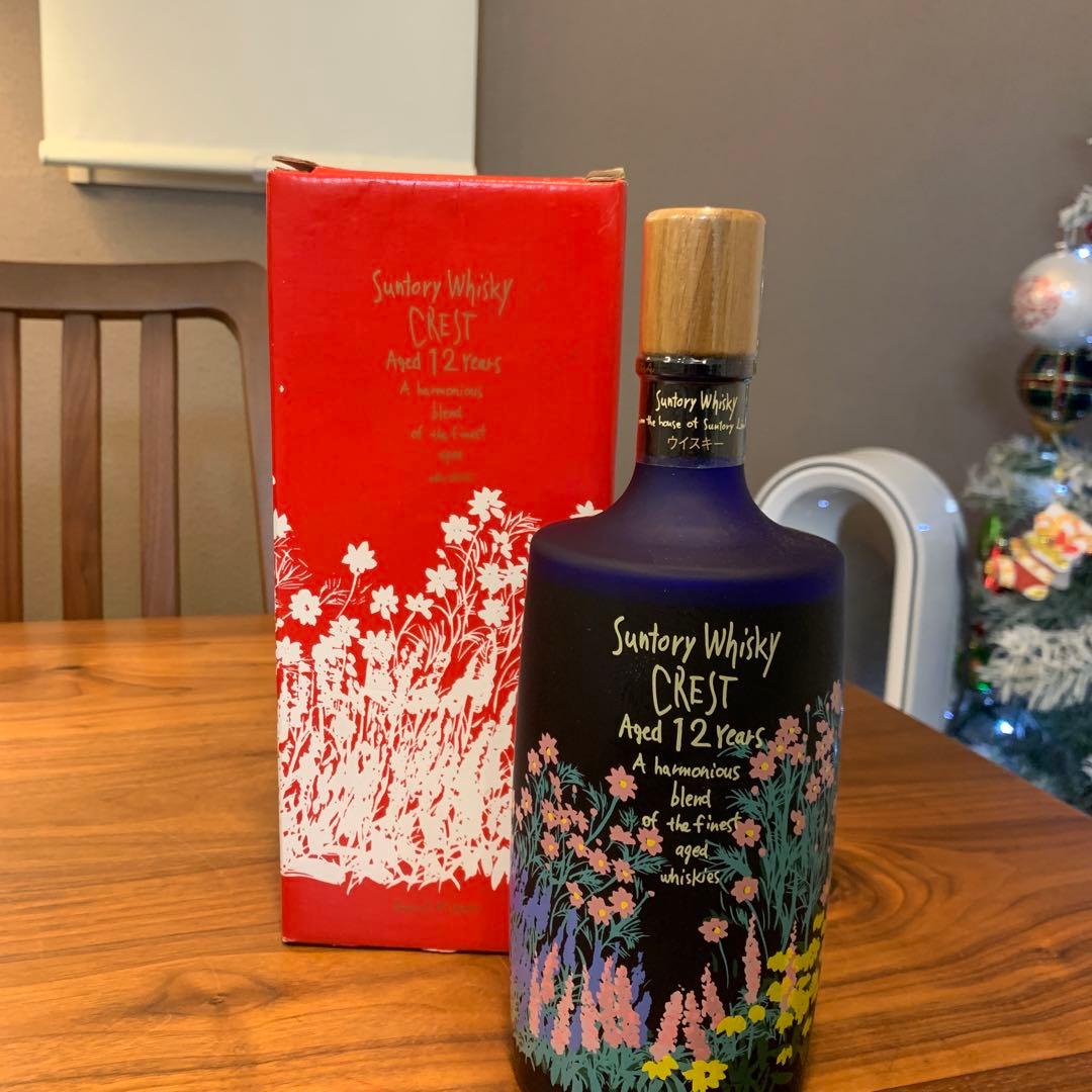 未開栓】サントリー クレスト CREST 12years 秋の花ボトル サントリー