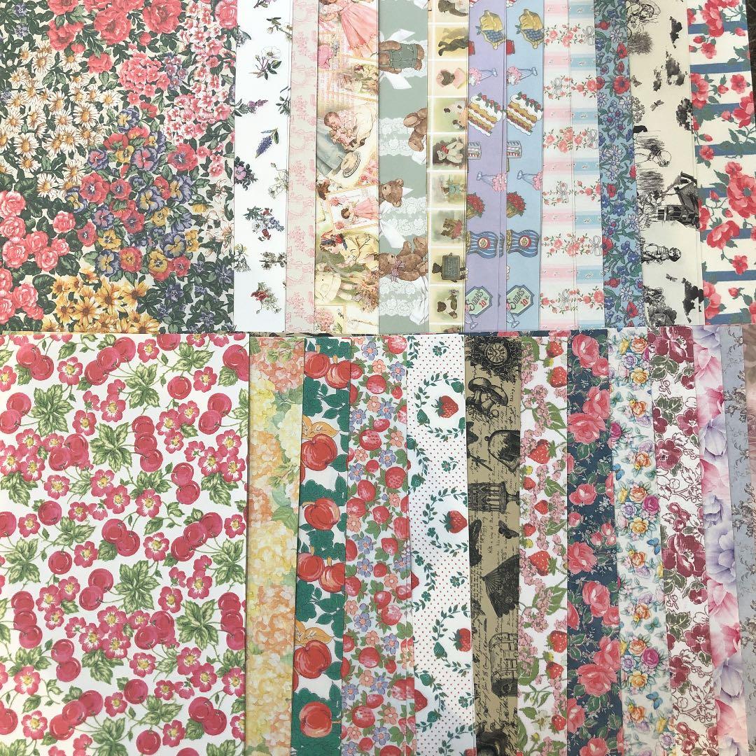 □A4 デザペ おまかせ50枚□C ランダム デザインペーパー 国内 海外