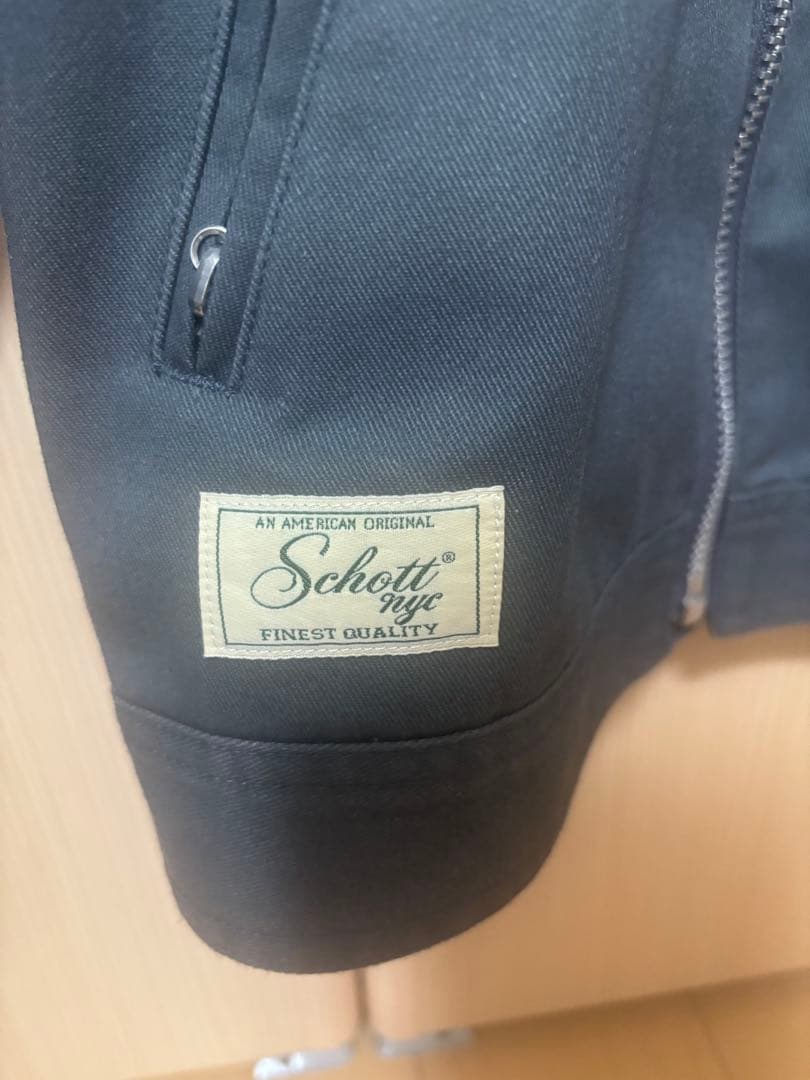 Schott ×Dickiesコラボ ブラック ジャケット ライダース