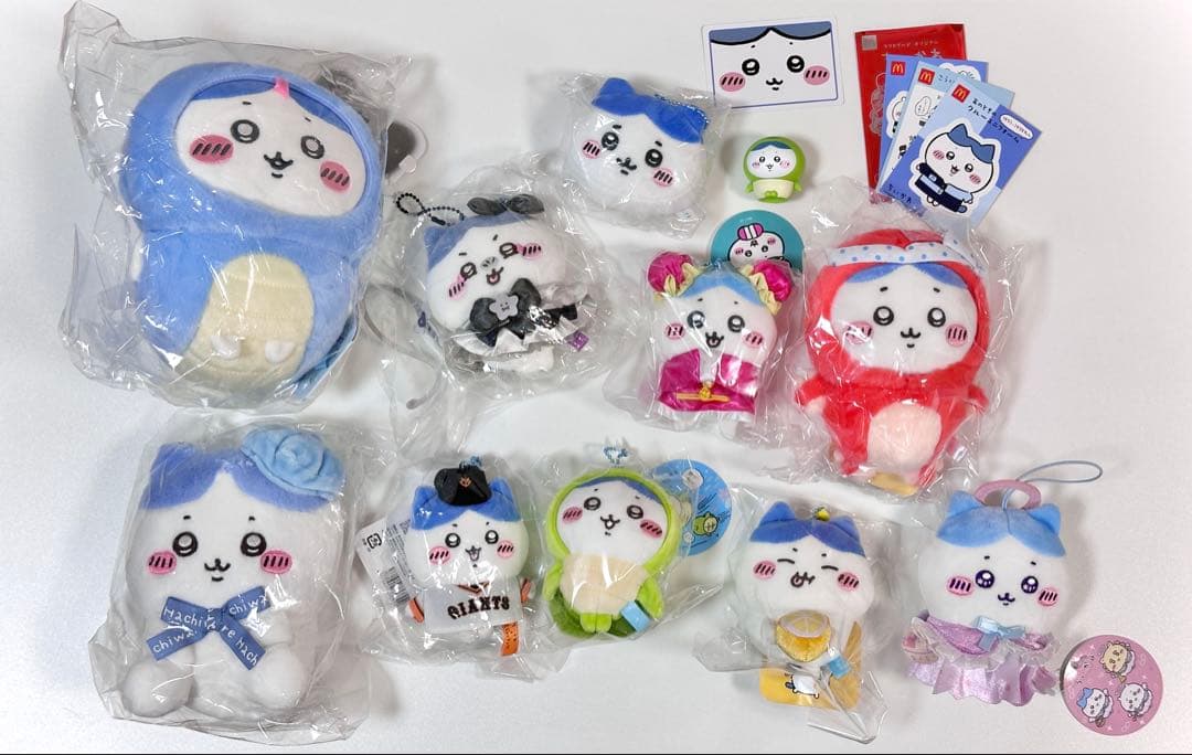 ちいかわ ハチワレ マスコット ぬいぐるみ まとめ売り ちいかわ まとめ