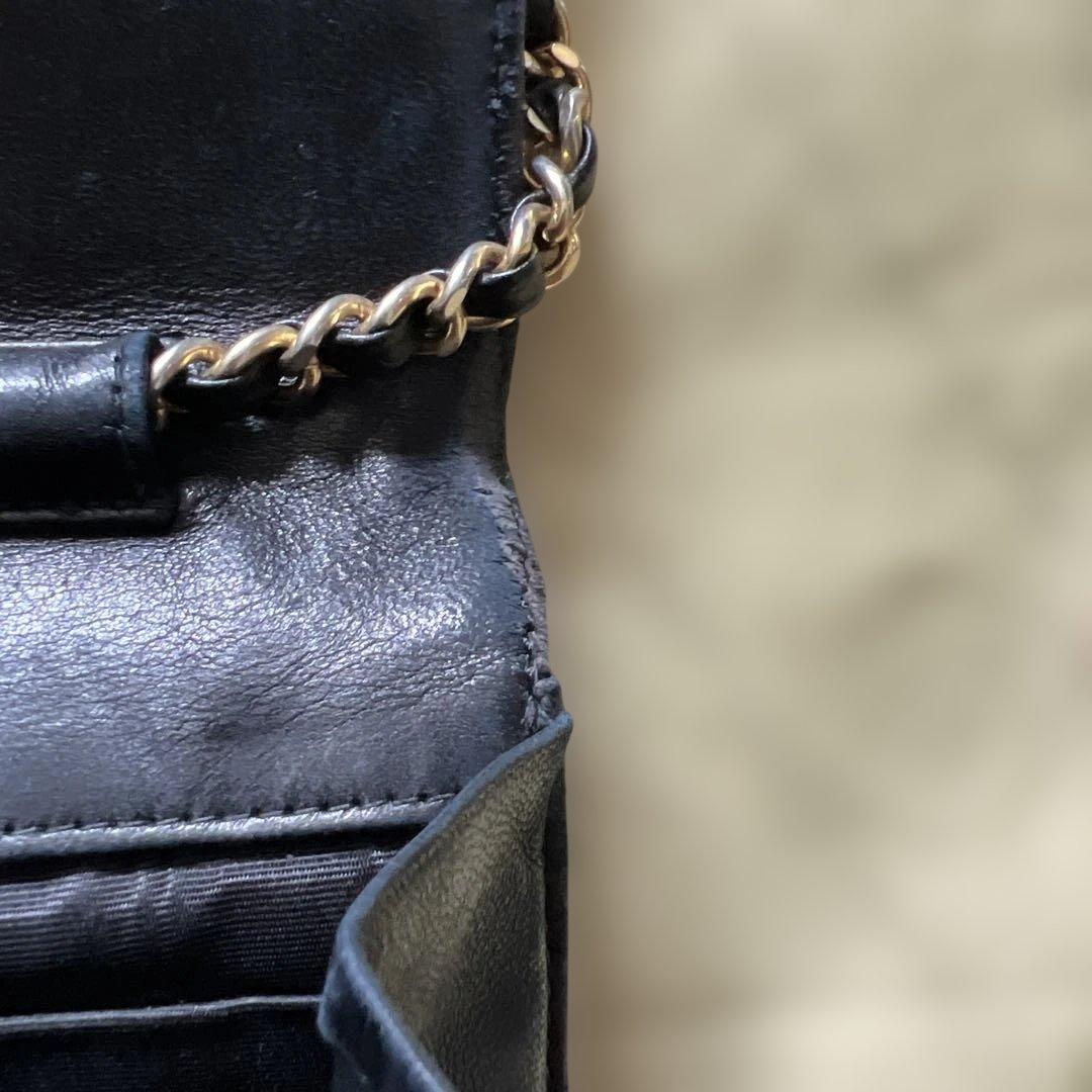 CHANEL シャネル　チェーンウォレット　キャビアスキン　【正規リペア済】