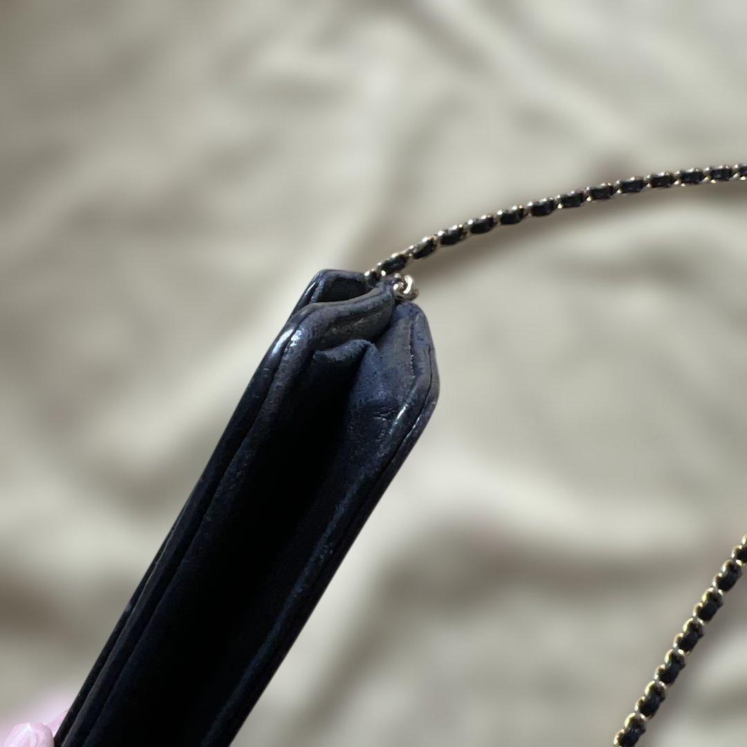 CHANEL シャネル　チェーンウォレット　キャビアスキン　【正規リペア済】
