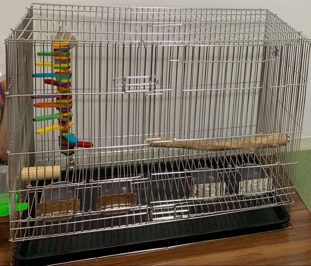 ステンレス製鳥かご 75cm x 61.8cm x 46cm