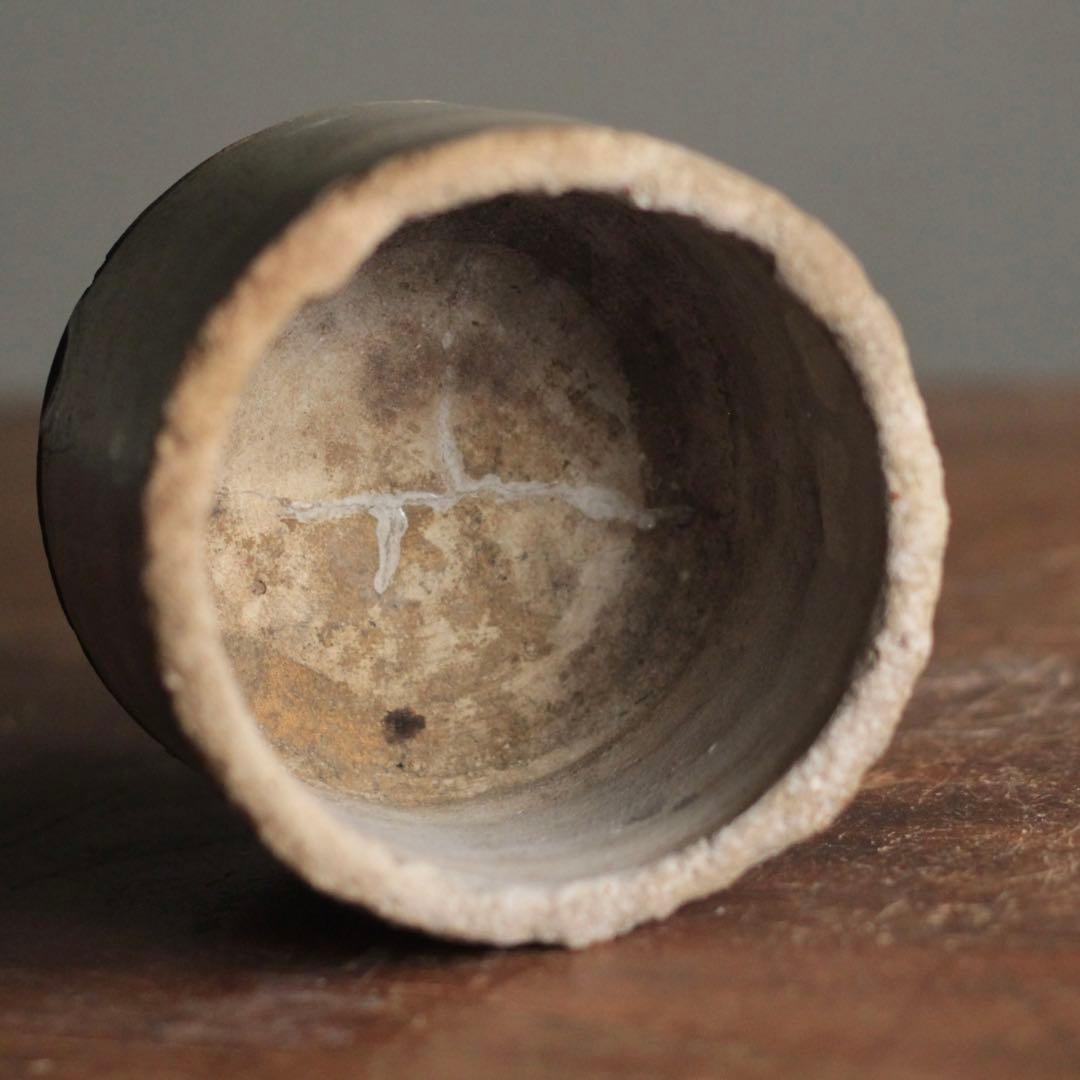 姿の佳い 瀬戸 火入 筒 オブジェ 古美術 古道具 アンティーク