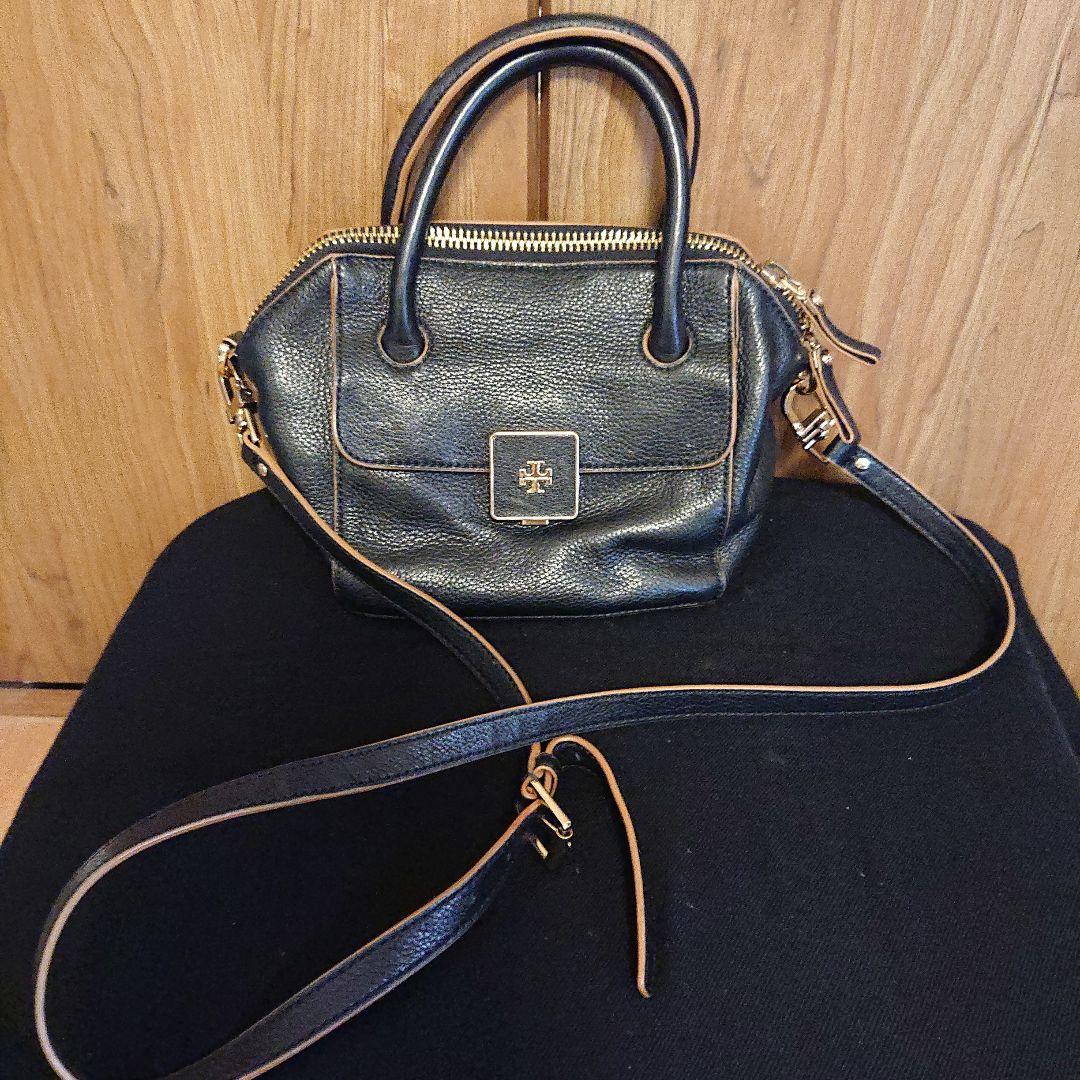 複数回使用 Tory Burch ブラック ショルダーバッグ