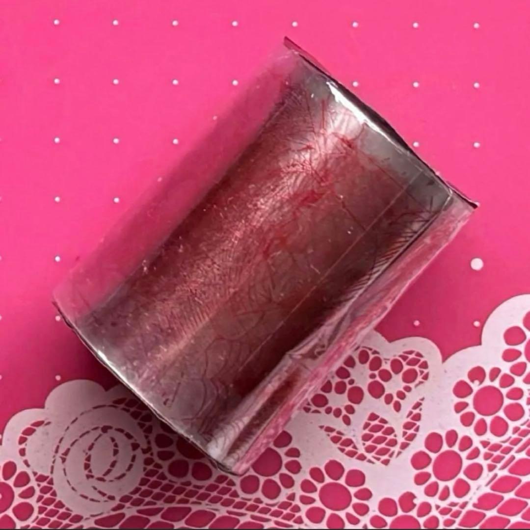 镭射红 6cm×5m 蜘蛛网 海外マスキングテープ 海外マステ 蜘蛛の巣