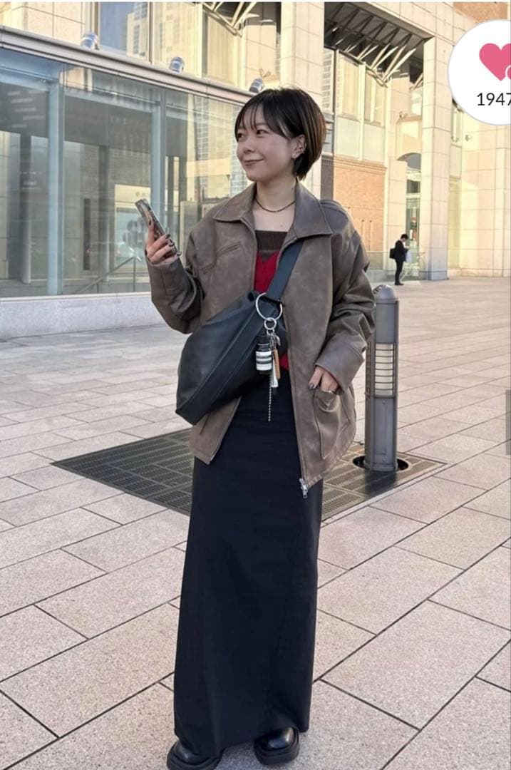 【美品】　ear PAPILLONNER 2WAYレザーショルダーバッグ