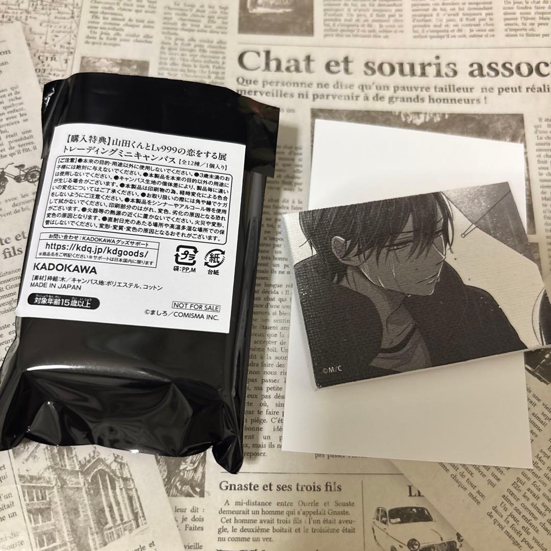 山田くんとLv999の恋をする展 購入特典 ミニキャンバス 山田秋斗 非売品