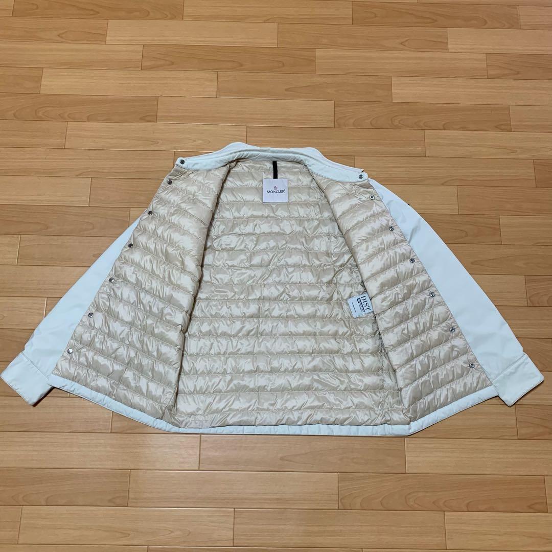希少　モンクレール　DELLY ライトベージュ　牛革　ダウンジャケット5D121