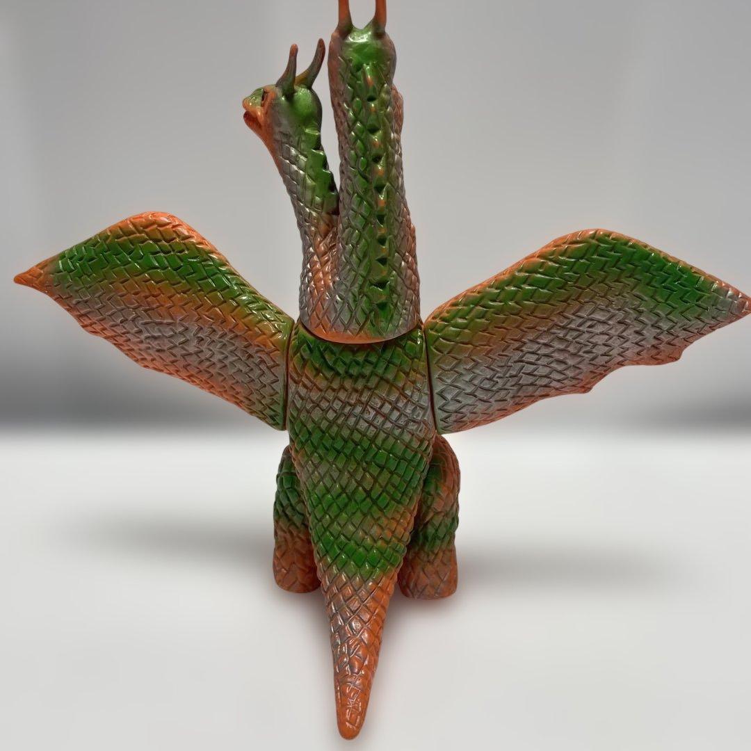 【希少品】当時物 ブルマァク キングギドラ スタンダードサイズ ソフビ