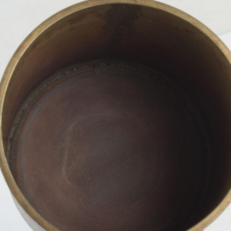 煎茶道具 黄銅 茶こぼし 建水 V 9637