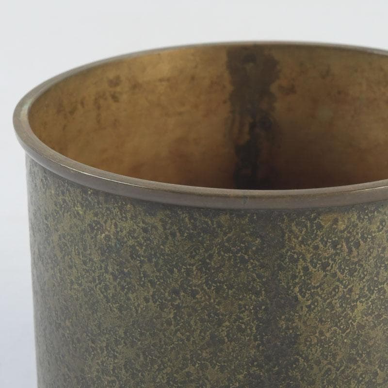 煎茶道具 黄銅 茶こぼし 建水 V 9637