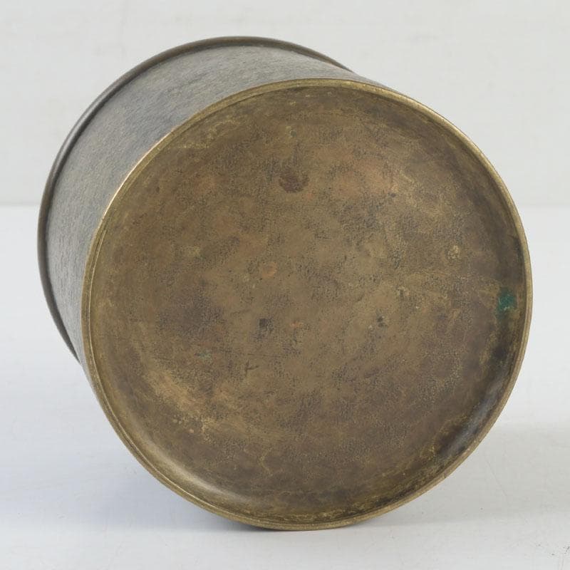 煎茶道具 黄銅 茶こぼし 建水 V 9637