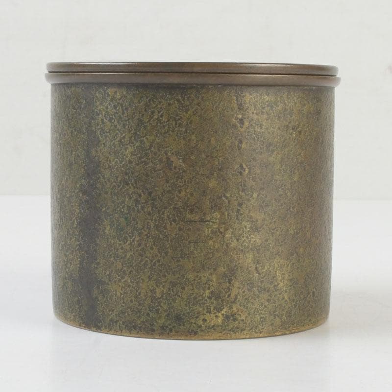 煎茶道具 黄銅 茶こぼし 建水 V 9637