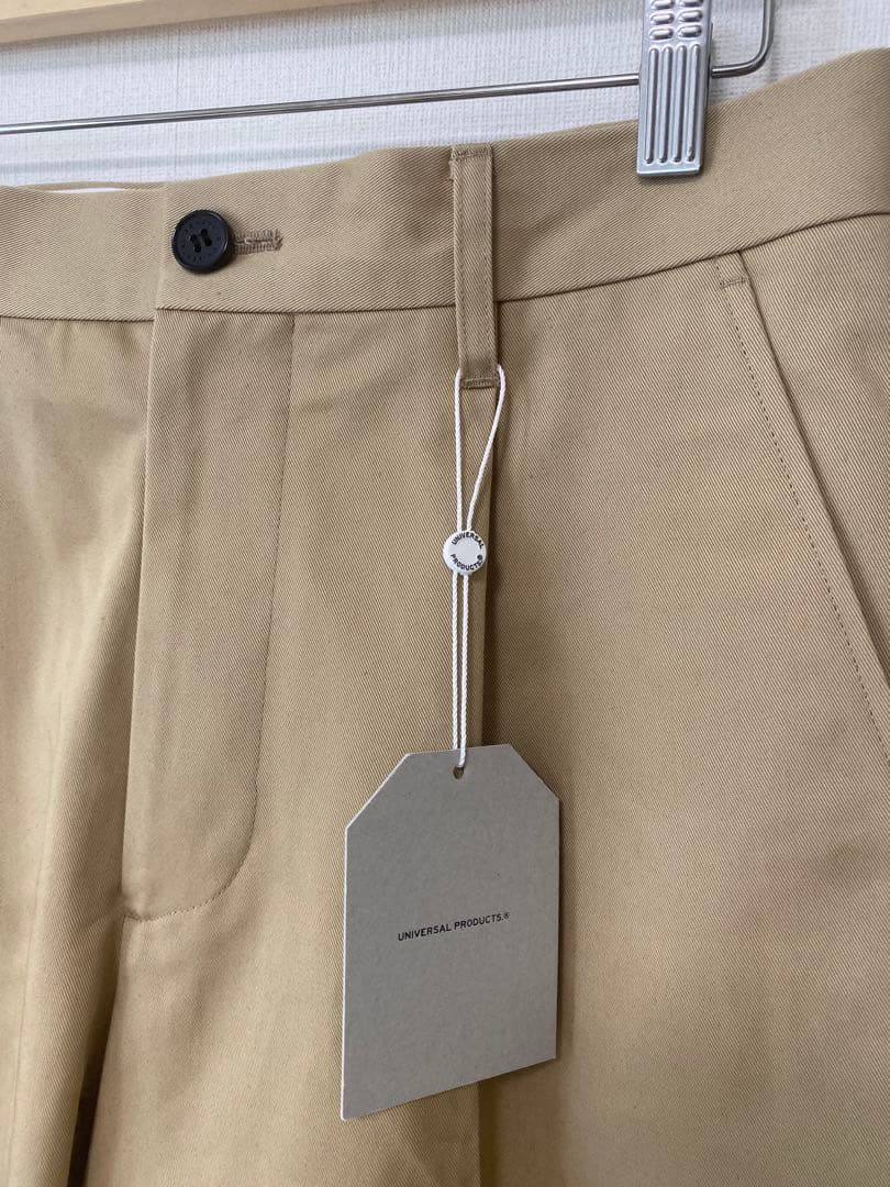 UNIVERSALPRODUCTS COTTON 1TUCK TROUSERS メンズ