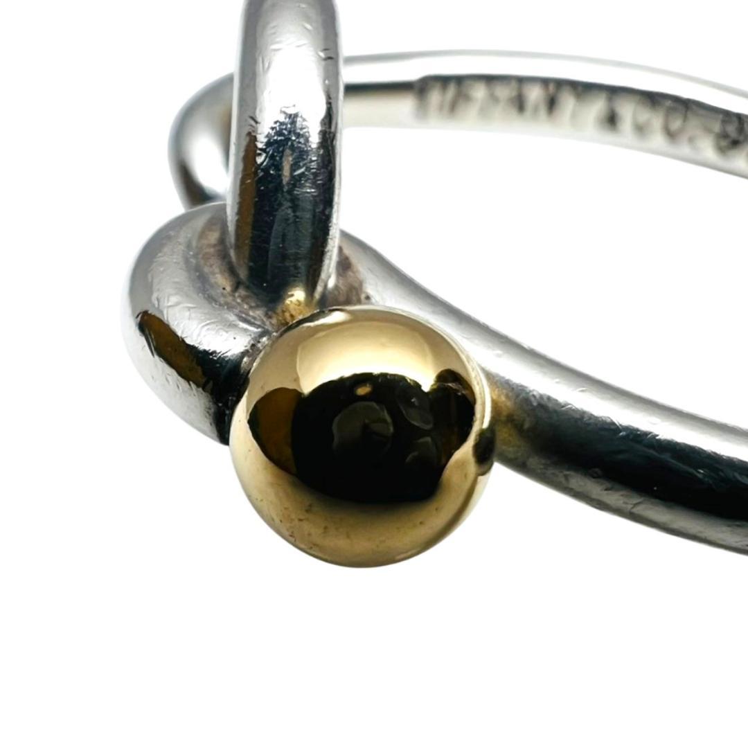 【極美品】TIFFANY リング 指輪 ラブノット コンビ 925 750 8号