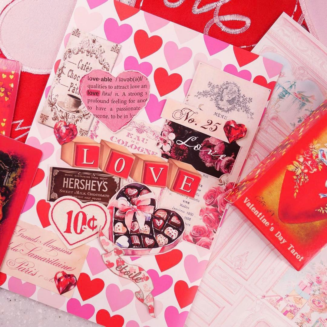 バレンタイン♡選べるデザペ コラージュ おすそ分けファイル A4