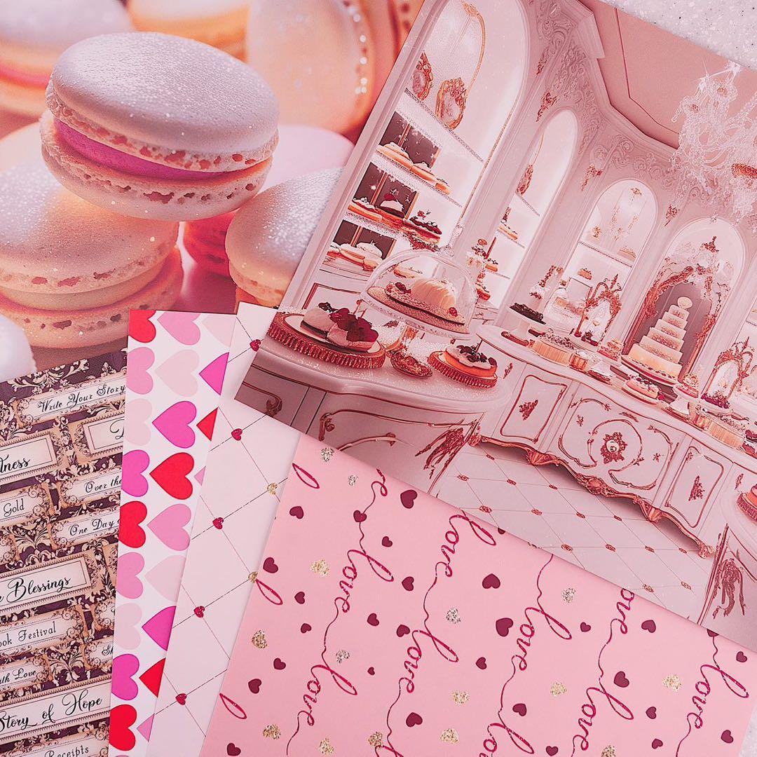 バレンタイン♡選べるデザペ コラージュ おすそ分けファイル A4