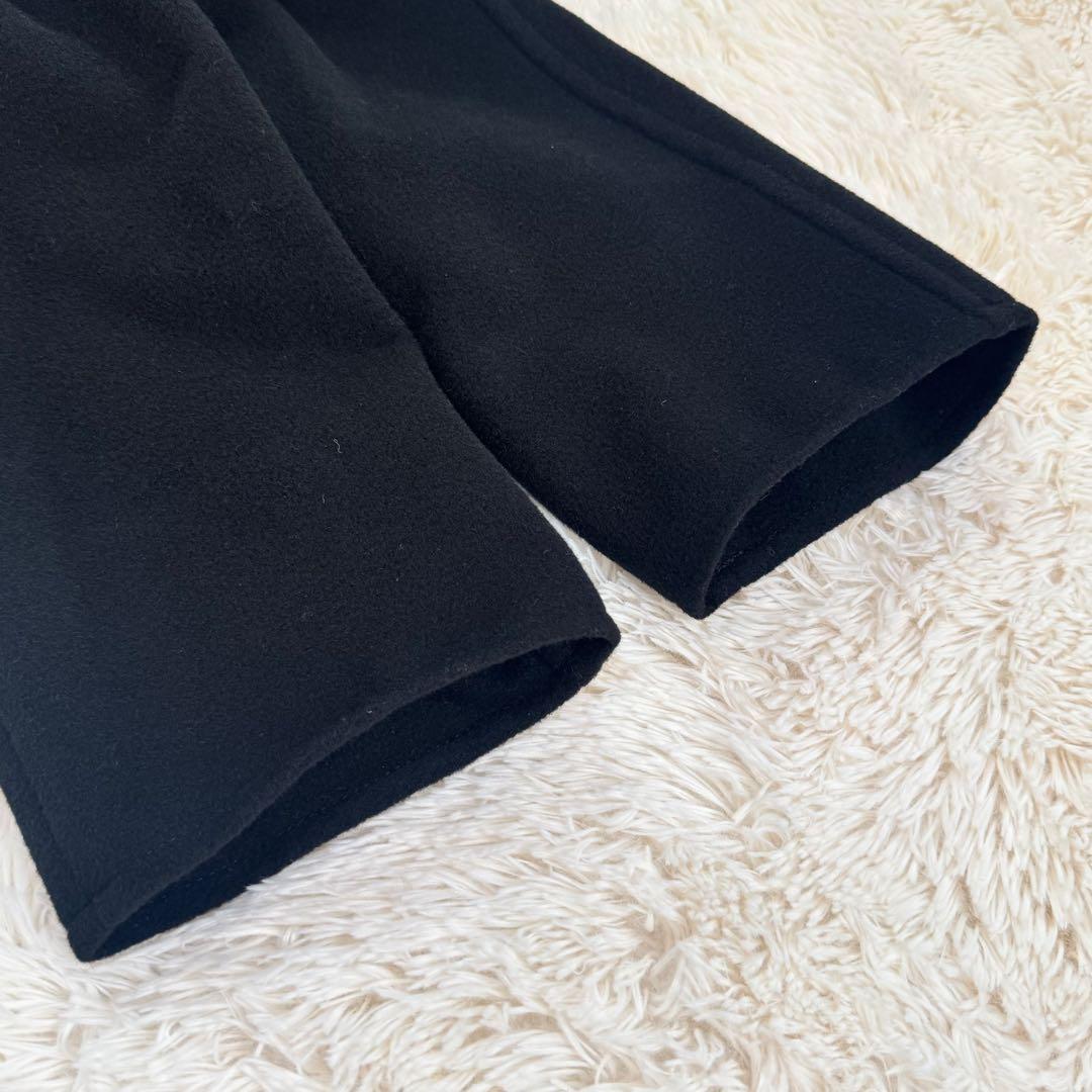 HERNO ヘルノ チェスターコート ロング モヘア混 裏地スカーフ柄 シルク