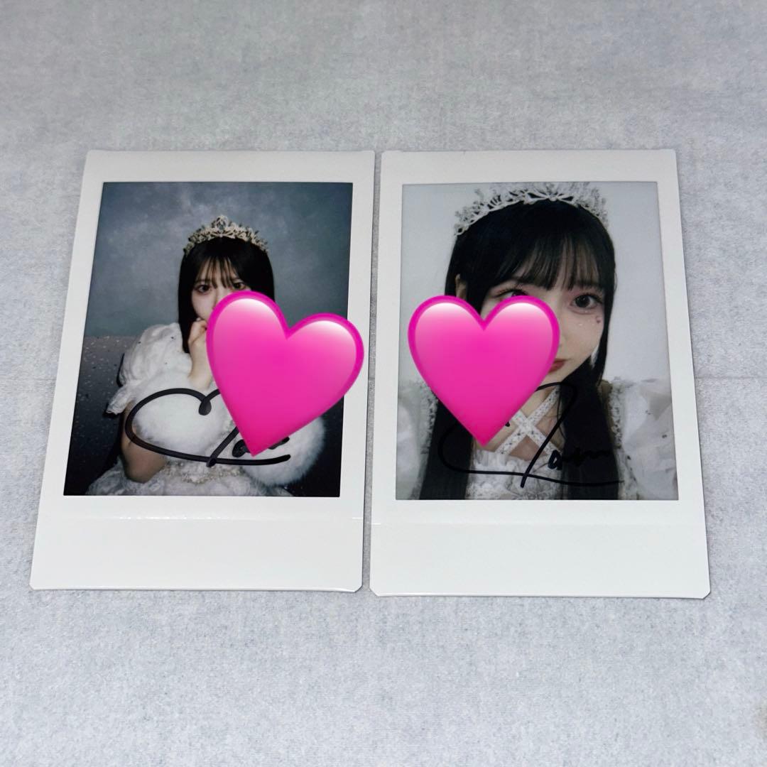 桜庭遥香 生誕ラッフル 直筆サイン入りチェキ2枚セット