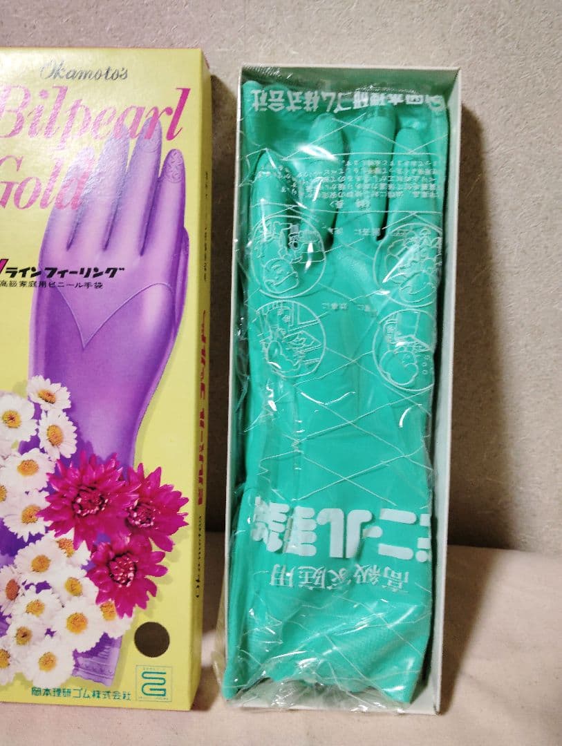 新品 レトロ ビルパール・ゴールド 高級ゴム手袋 岡本理研ゴム - メルカリ