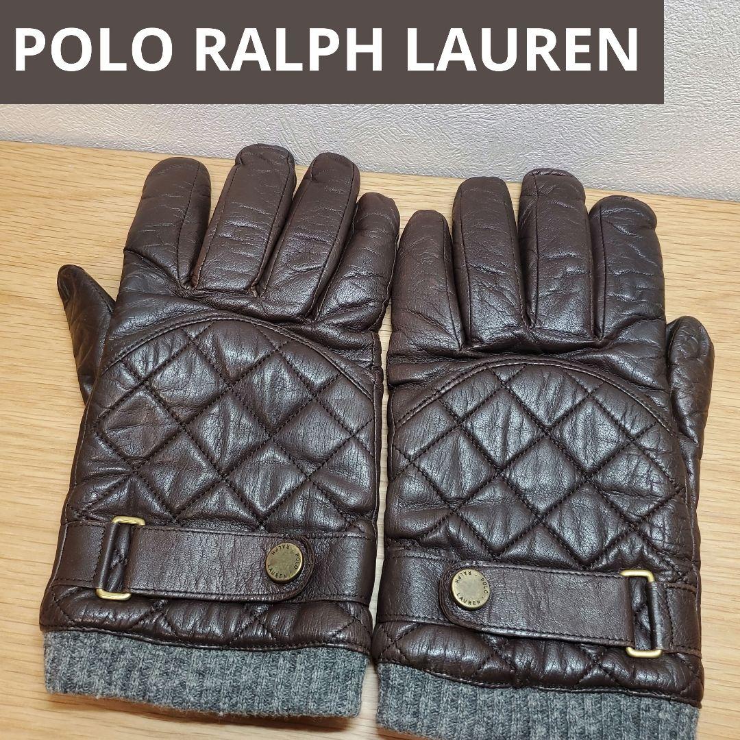 希少 ラルフローレン 手袋 レザー 本革 キルティング レーシング グローブ 希少 ラルフローレン 手袋 レザー 本革 キルティング レーシング