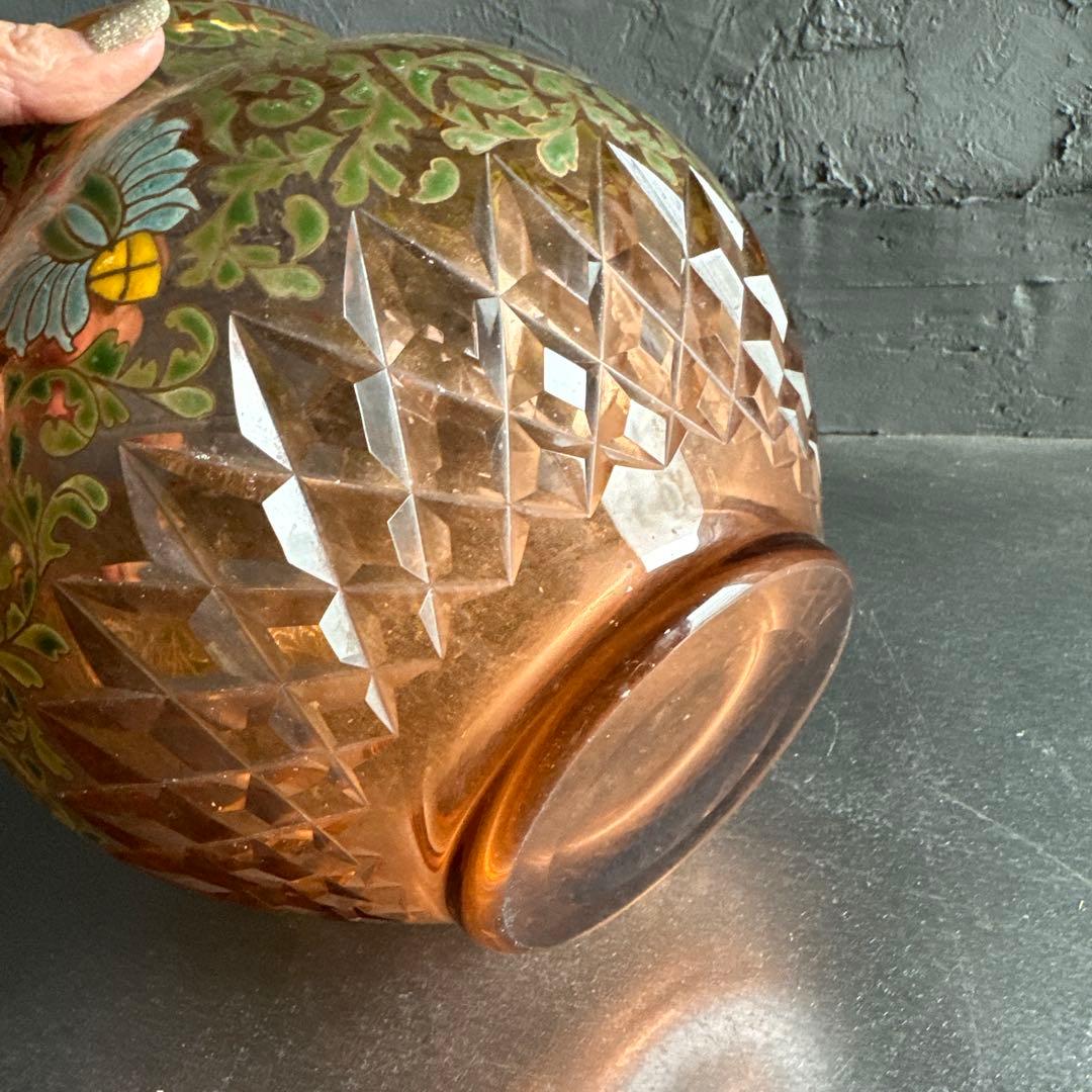 ヴィンテージ素敵すぎる！ずっしり 金彩 花瓶