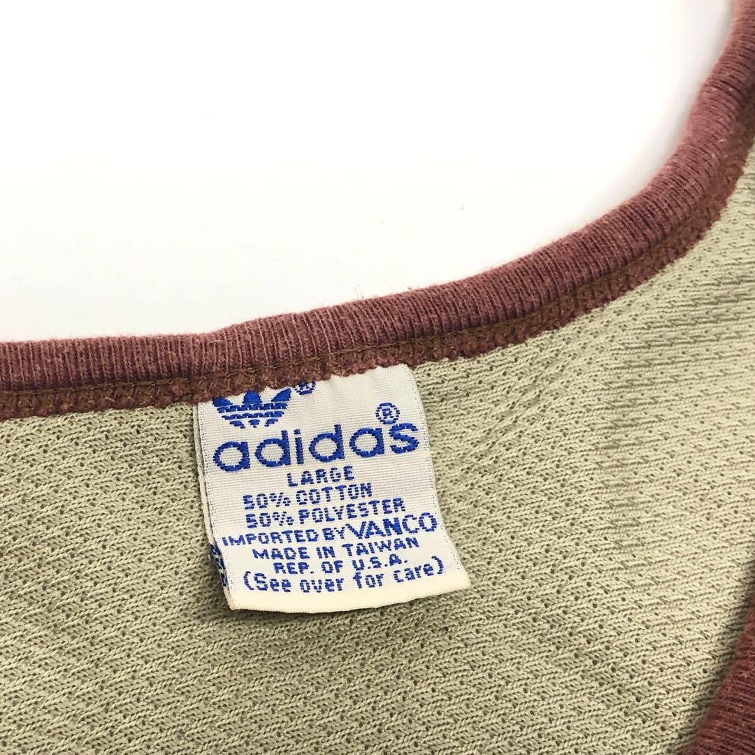 【80's】adidas《アディダス 》古着 メッシュ タンクトップ / L