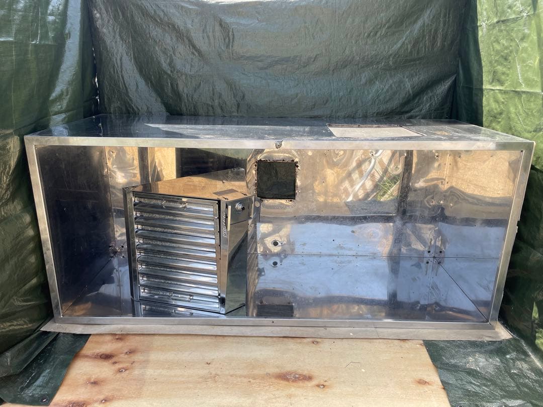 業務用 レンジフード　換気扇　厨房設備 オーダーレンジフード アイランド型 ステンレス W1000～1200 | KB