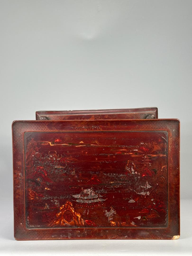 朝鮮古美術　李朝時代　李朝　漆塗卓　飾り台　香炉台　漆芸　時代卓　韓国美術