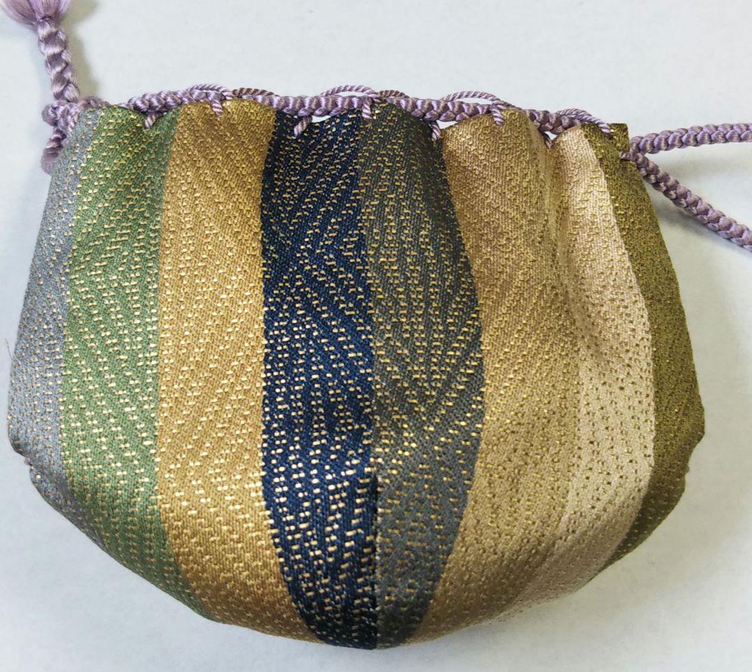 茶道具 茶入 茄子 唐物 仕服 金剛金襴 名物裂 西陣織 新品