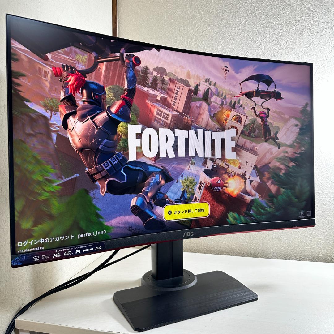AOC 240Hz対応 31.5インチ ゲーミングモニター AOC C32G2ZE 31.5インチ