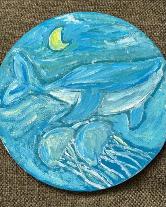 【原画のみ販売】クジラとクラゲ空の大冒険