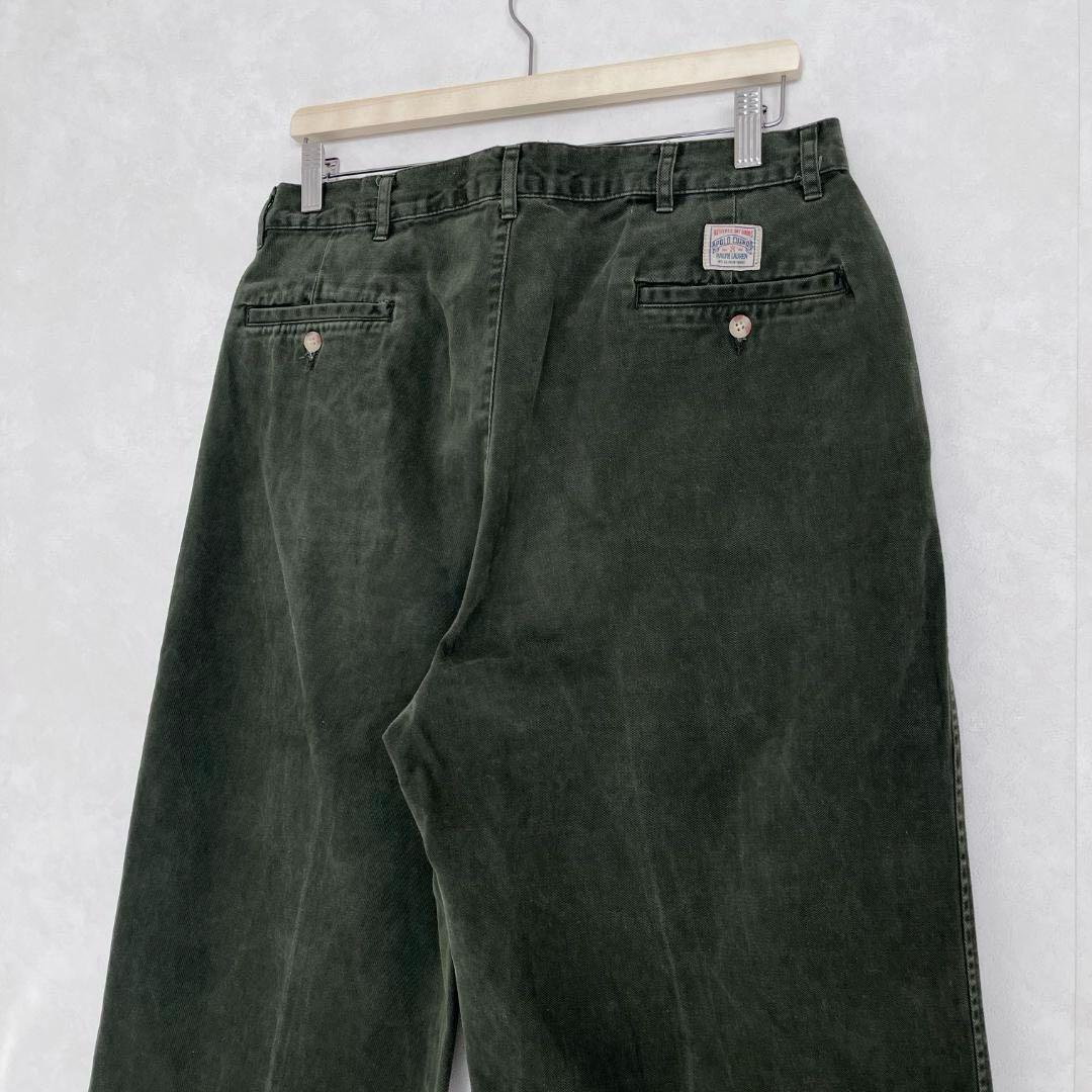 90s ラルフローレン ポロチノ Andrew 初期タグ ダークオリーブ