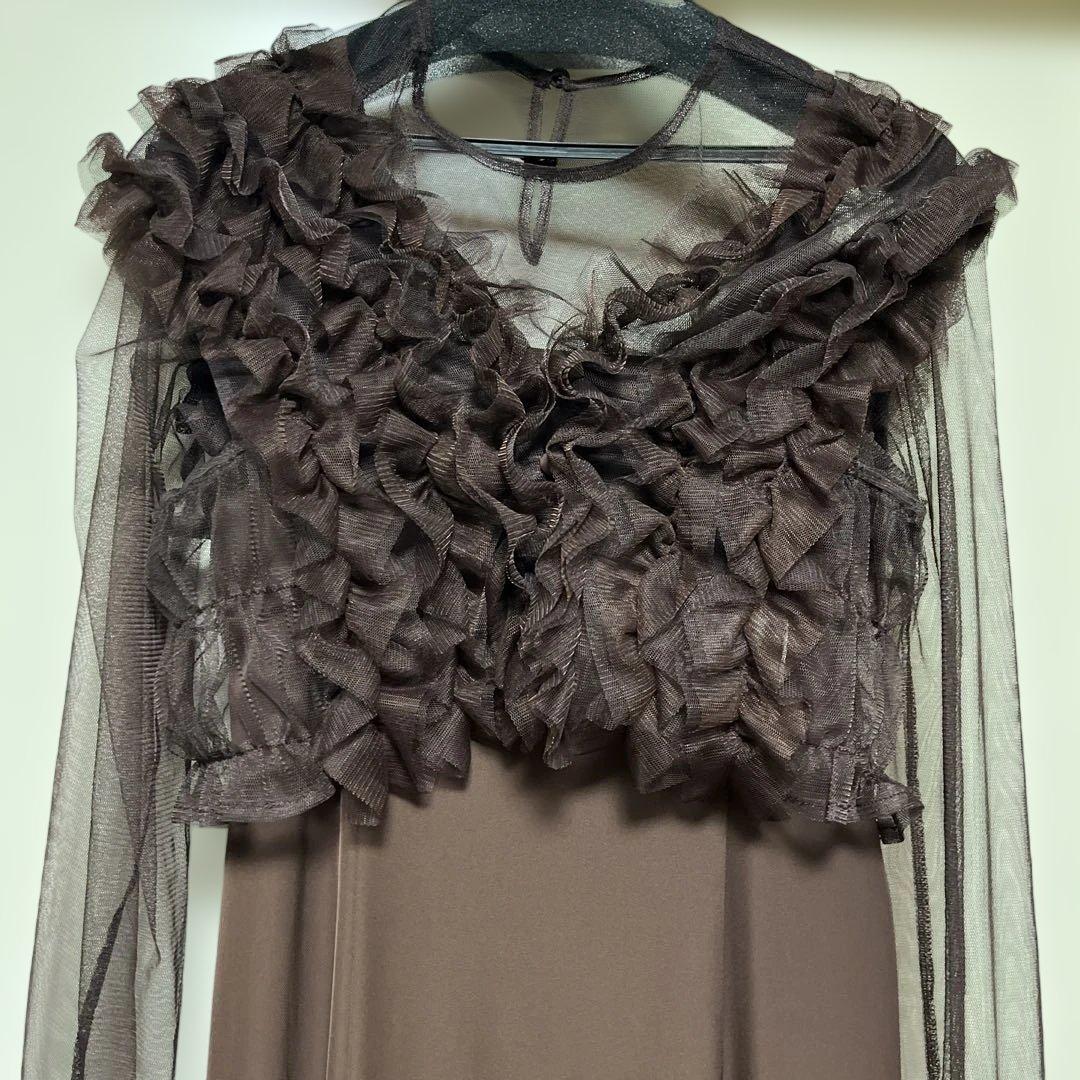 atlo オケージョンドレス　ブラウン