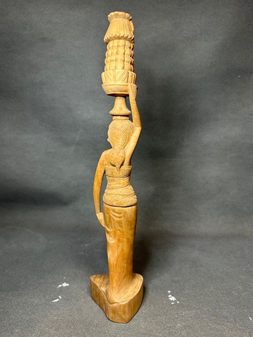 白檀 インドネシア バリ島 木彫り 仏教美術 仏像 骨董 木像 木製 仏教