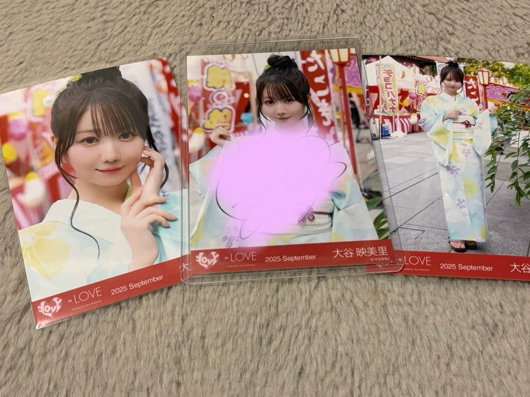 LOVE 大谷映美里 内緒バナシ 生写真 直筆