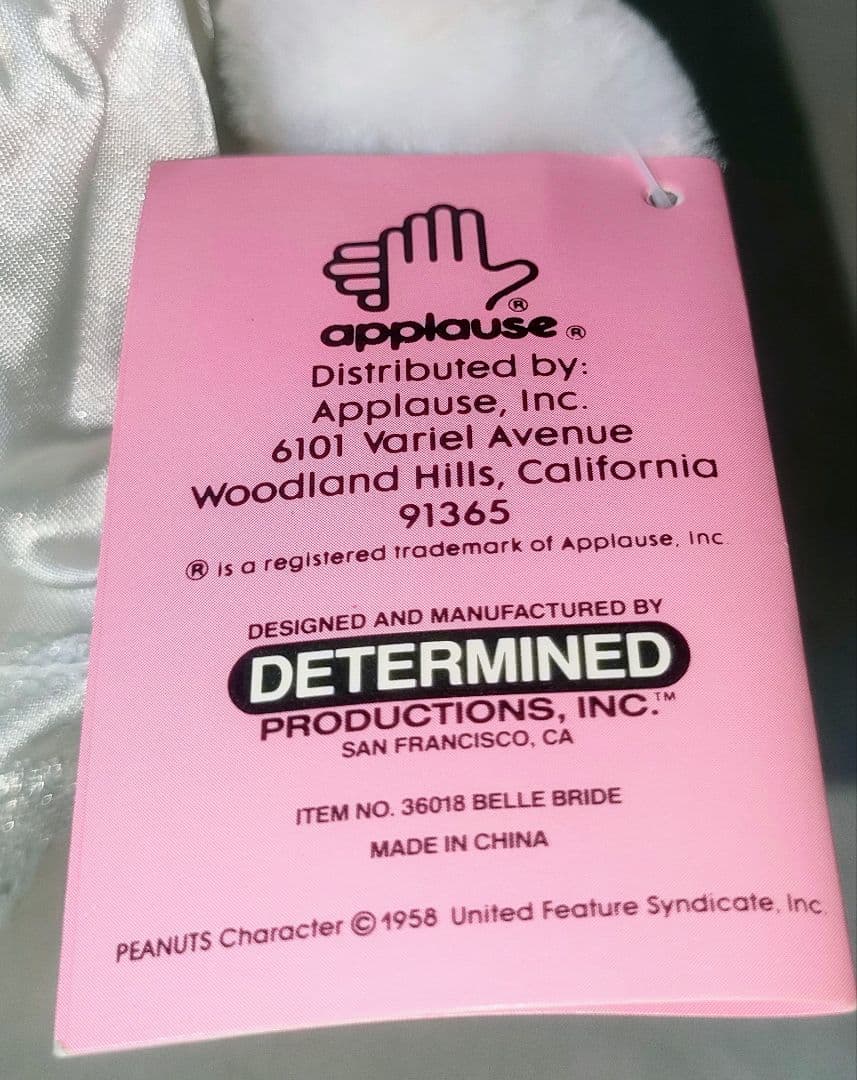 ビンテージ 80年代 スヌーピー&ベル ウエディングドール タグ付き新品