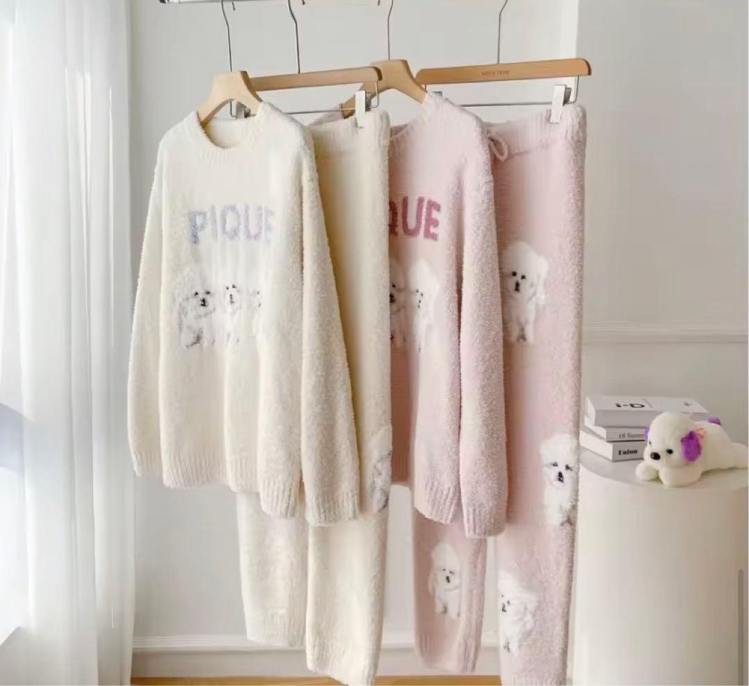 新品未使用！ジェラピケお好きな方に⭐︎ ビションジャガードプルオーバーホワイト