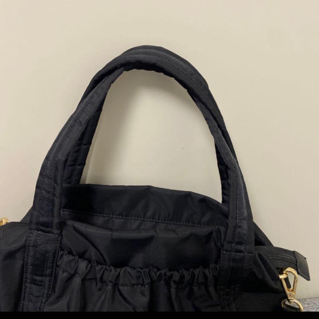 美品　トッカ　2way ショルダーバッグ　黒ナイロン