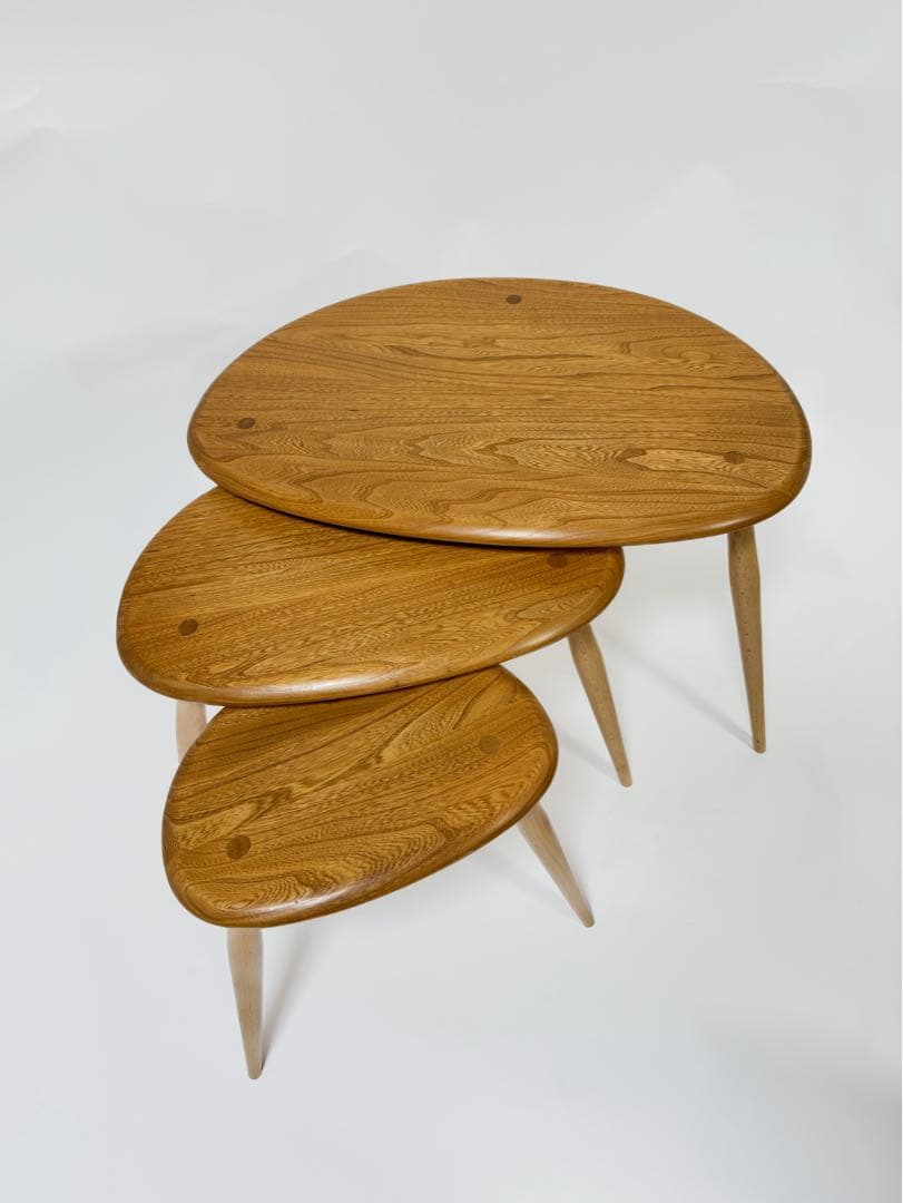 ercol アーコール　ネストテーブル　美品 美品】アーコール（ERCOL）ネストテーブル 商品番号【021057