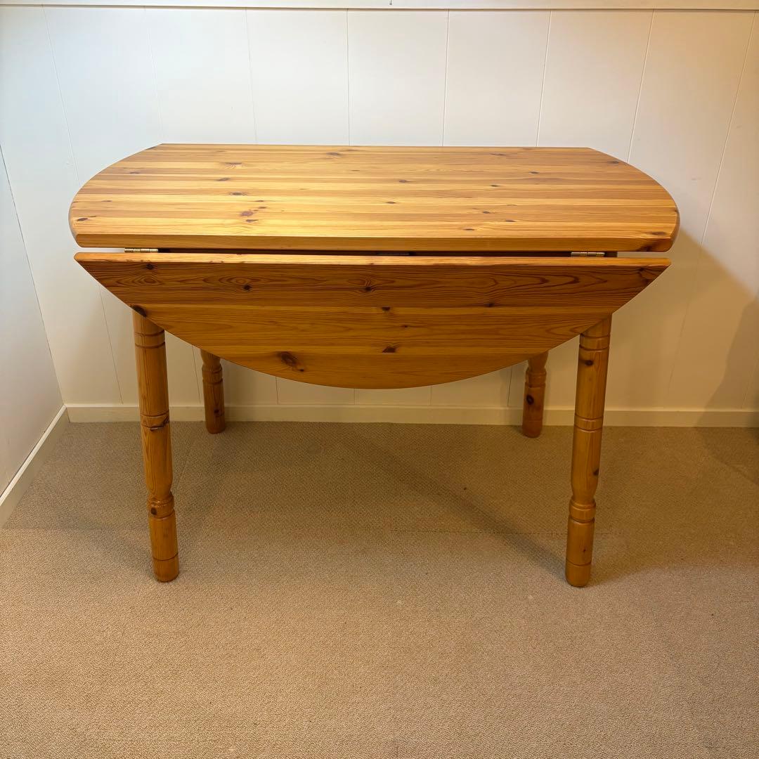 ヴィンテージ パイン無垢材　バタフライ　ダイニングテーブル